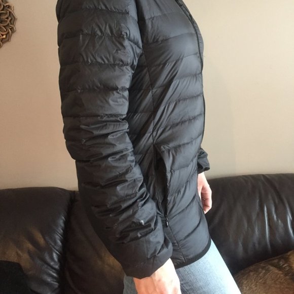 Woman's Black Puffer Jacket - Picture 2 of 4